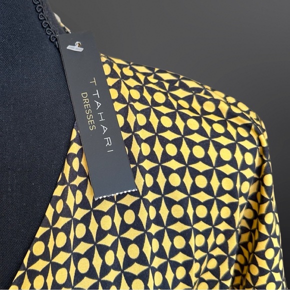 Tahari Yellow and Black Dress - Picture 4 of 12